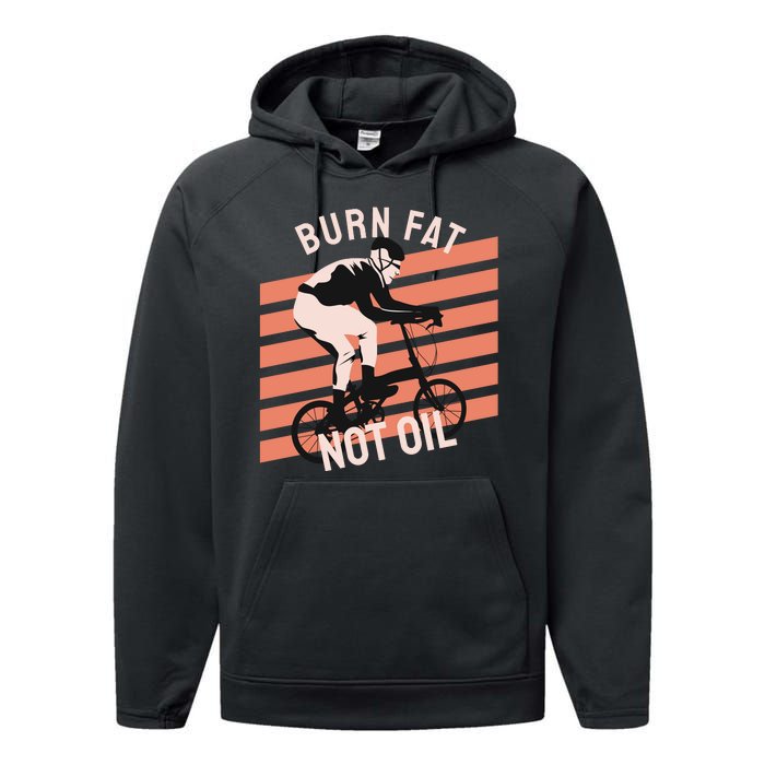 Burn Fat Not Oil Performance Fleece Hoodie