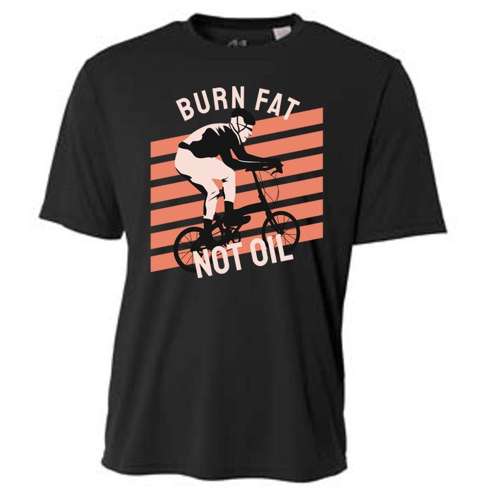 Burn Fat Not Oil Cooling Performance Crew T-Shirt