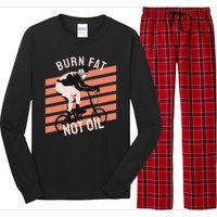 Burn Fat Not Oil Long Sleeve Pajama Set