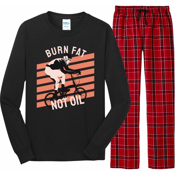 Burn Fat Not Oil Long Sleeve Pajama Set