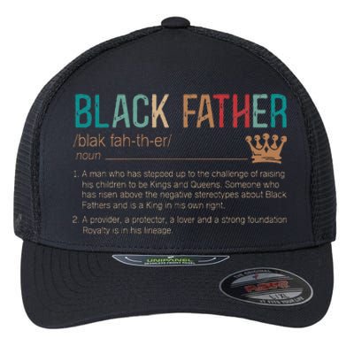 Black Father Noun Father Day Gifts Classic Flexfit Unipanel Trucker Cap