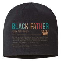 Black Father Noun Father Day Gifts Classic Sustainable Beanie