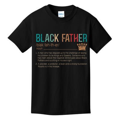 Black Father Noun Father Day Gifts Classic Kids T-Shirt