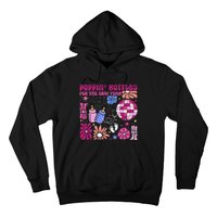 Boho Floral Nicu Crew Nurse Poppin Bottles For The New Year Hoodie