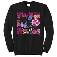 Boho Floral Nicu Crew Nurse Poppin Bottles For The New Year Sweatshirt