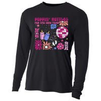 Boho Floral Nicu Crew Nurse Poppin Bottles For The New Year Cooling Performance Long Sleeve Crew