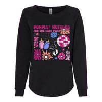 Boho Floral Nicu Crew Nurse Poppin Bottles For The New Year Womens California Wash Sweatshirt