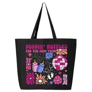 Boho Floral Nicu Crew Nurse Poppin Bottles For The New Year 25L Jumbo Tote