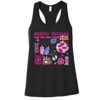 Boho Floral Nicu Crew Nurse Poppin Bottles For The New Year Women's Racerback Tank