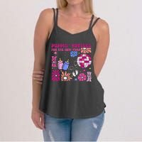 Boho Floral Nicu Crew Nurse Poppin Bottles For The New Year Women's Strappy Tank