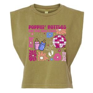 Boho Floral Nicu Crew Nurse Poppin Bottles For The New Year Garment-Dyed Women's Muscle Tee