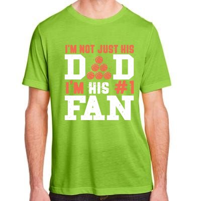 Basketball Father Number 1 Fan Funny Gift Basketball Dad Great Gift Adult ChromaSoft Performance T-Shirt