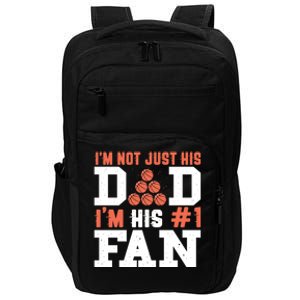 Basketball Father Number 1 Fan Funny Gift Basketball Dad Great Gift Impact Tech Backpack