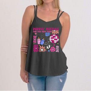 Boho Floral Nicu Crew Nurse Poppin Bottles For The New Year Women's Strappy Tank