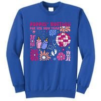 Boho Floral Nicu Crew Nurse Poppin Bottles For The New Year Sweatshirt