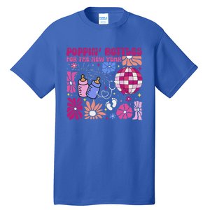 Boho Floral Nicu Crew Nurse Poppin Bottles For The New Year Tall T-Shirt