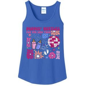 Boho Floral Nicu Crew Nurse Poppin Bottles For The New Year Ladies Essential Tank