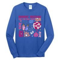 Boho Floral Nicu Crew Nurse Poppin Bottles For The New Year Tall Long Sleeve T-Shirt