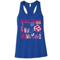 Boho Floral Nicu Crew Nurse Poppin Bottles For The New Year Women's Racerback Tank