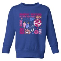 Boho Floral Nicu Crew Nurse Poppin Bottles For The New Year Toddler Sweatshirt