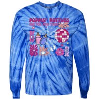 Boho Floral Nicu Crew Nurse Poppin Bottles For The New Year Tie-Dye Long Sleeve Shirt