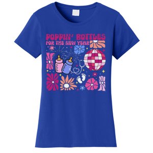 Boho Floral Nicu Crew Nurse Poppin Bottles For The New Year Women's T-Shirt