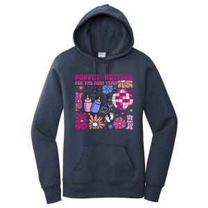 Boho Floral Nicu Crew Nurse Poppin Bottles For The New Year Women's Pullover Hoodie