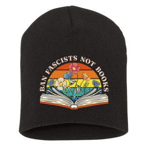 Ban Fascists Not Books Short Acrylic Beanie