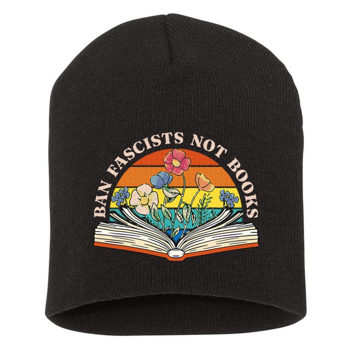 Ban Fascists Not Books Short Acrylic Beanie