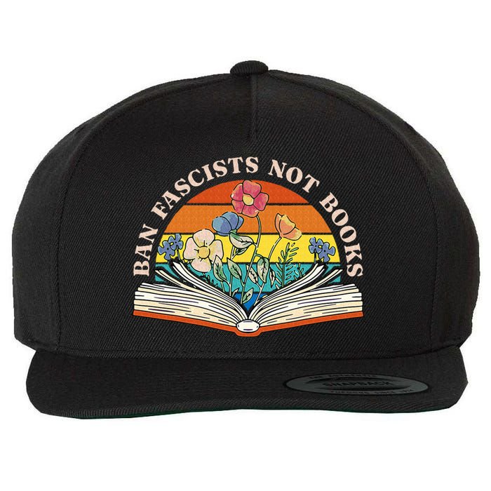 Ban Fascists Not Books Wool Snapback Cap