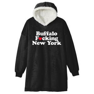 Buffalo Fucking New York Heart 716 Buffalo Ny Hooded Wearable Blanket