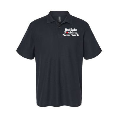 Buffalo Fucking New York Heart 716 Buffalo Ny Softstyle Adult Sport Polo