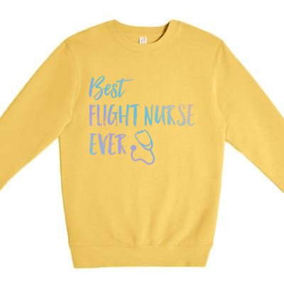 Best Flight Nurse Ever National Nurses Week Gift Premium Crewneck Sweatshirt