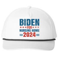 Biden for Nursing Home 2024 Pro Trump 2024 Election Costume Snapback Five-Panel Rope Hat