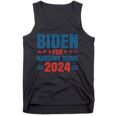 Biden for Nursing Home 2024 Pro Trump 2024 Election Costume Tank Top