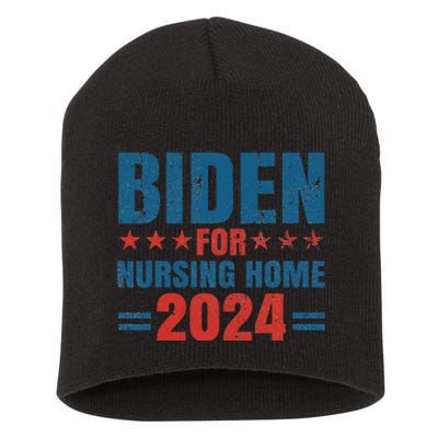 Biden for Nursing Home 2024 Pro Trump 2024 Election Costume Short Acrylic Beanie