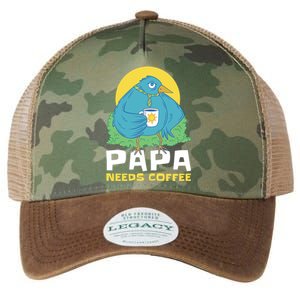 Bird Father Needs Coffee For Fathersday Gift Legacy Tie Dye Trucker Hat