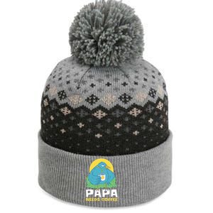 Bird Father Needs Coffee For Fathersday Gift The Baniff Cuffed Pom Beanie