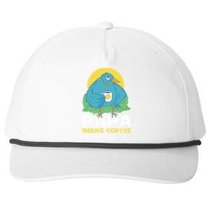 Bird Father Needs Coffee For Fathersday Gift Snapback Five-Panel Rope Hat