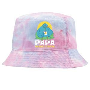 Bird Father Needs Coffee For Fathersday Gift Tie-Dyed Bucket Hat