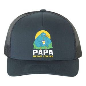 Bird Father Needs Coffee For Fathersday Gift Yupoong Adult 5-Panel Trucker Hat