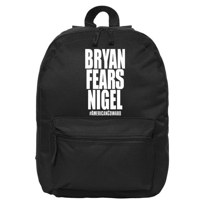 Bryan Fears Nigel 16 in Basic Backpack