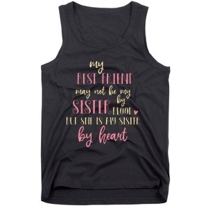 Best Friend Not By Blood But Buy Heart BFF Best Friend Tank Top