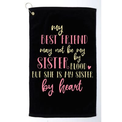 Best Friend Not By Blood But Buy Heart BFF Best Friend Golf Towel