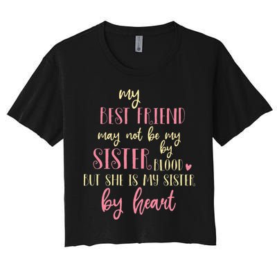 Best Friend Not By Blood But Buy Heart BFF Best Friend Crop Top