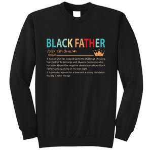 Black Father Noun Fathers Day Gifts Classic Gifts Sweatshirt