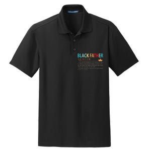 Black Father Noun Fathers Day Gifts Classic Gifts Dry Zone Grid Polo