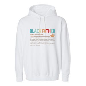 Black Father Noun Fathers Day Gifts Classic Gifts Garment-Dyed Fleece Hoodie