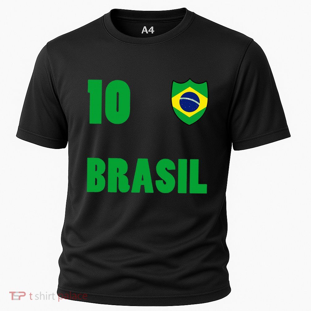 Brazil Flag Number 10 Brasil Performance Shirt