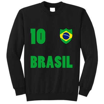 Brazil Flag Number 10 Brasil Sweatshirt